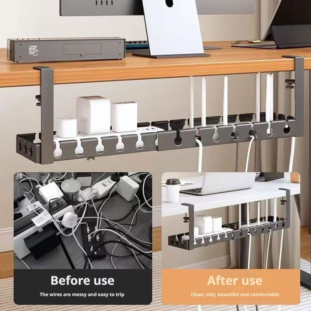 Desk Cable Organizer - Extendable Under Desk Cable Management No