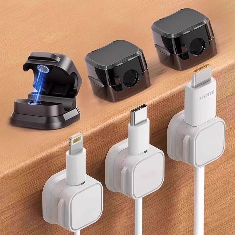 Desk Cable Organizer - Magnetic Cable Organizer Desktop Car Data