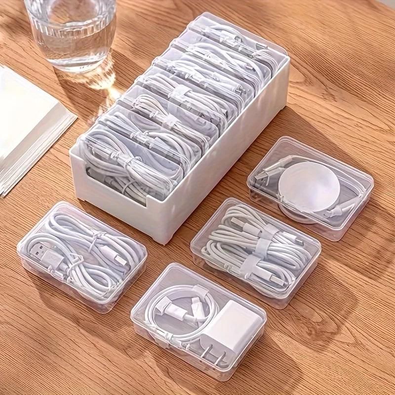 Data Cable Storage Box with 7  - Desk Cable Organizer 评论和价格