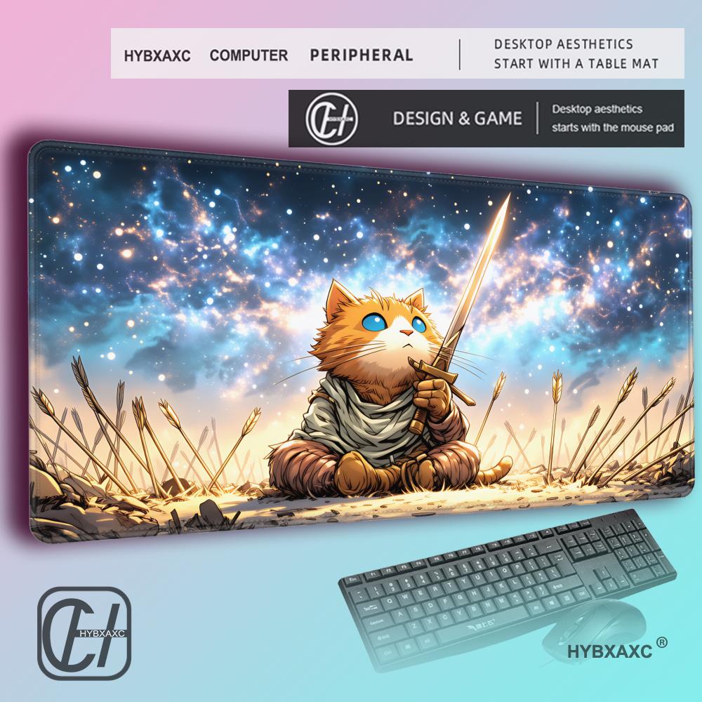 HYBXAXC Orange Cat Warrior Mou - Pc Gaming Orange 评论和价格