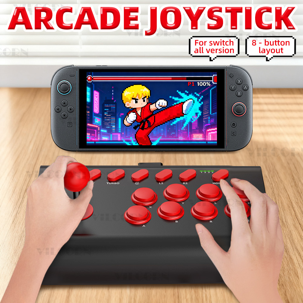 8-Button Arcade Stick For Nint - Joystick Pc Gaming 评论和价格