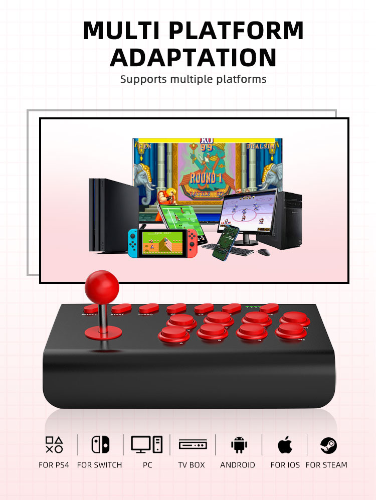 8-Button Arcade Stick For Nint - Joystick Pc Gaming 评论和价格