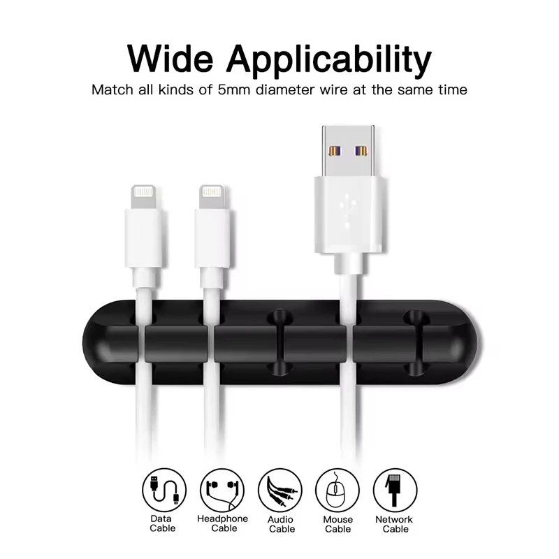 Silicone USB Cable Clip Winder - Desk Cable Organizer 评论和价格