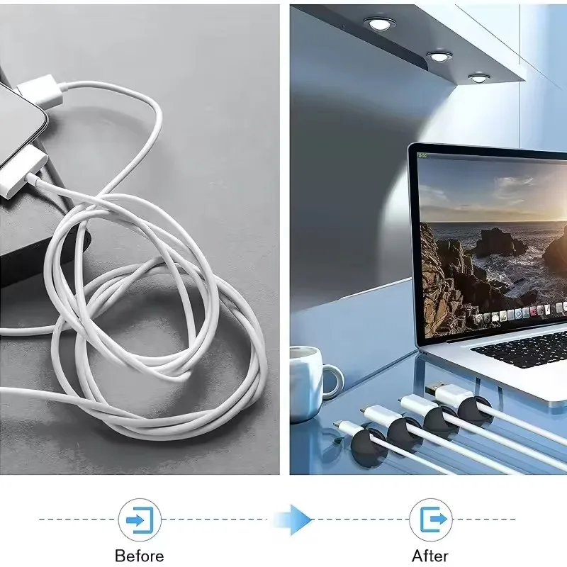 5/50Pcs Cable Clip Winder Orga - Desk Cable Organizer 评论和价格