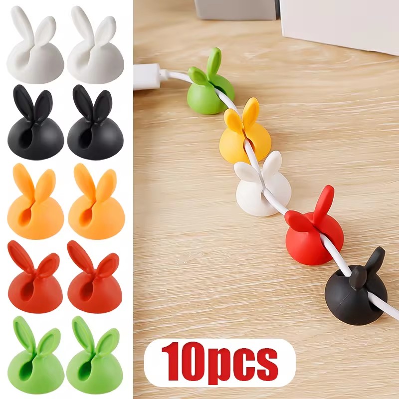 Cute Rabbit Ear Cable Manager  - Desk Cable Organizer 评论和价格