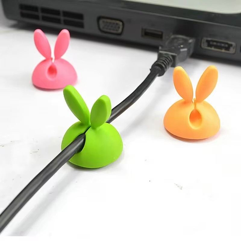 Cute Rabbit Ear Cable Manager  - Desk Cable Organizer 评论和价格