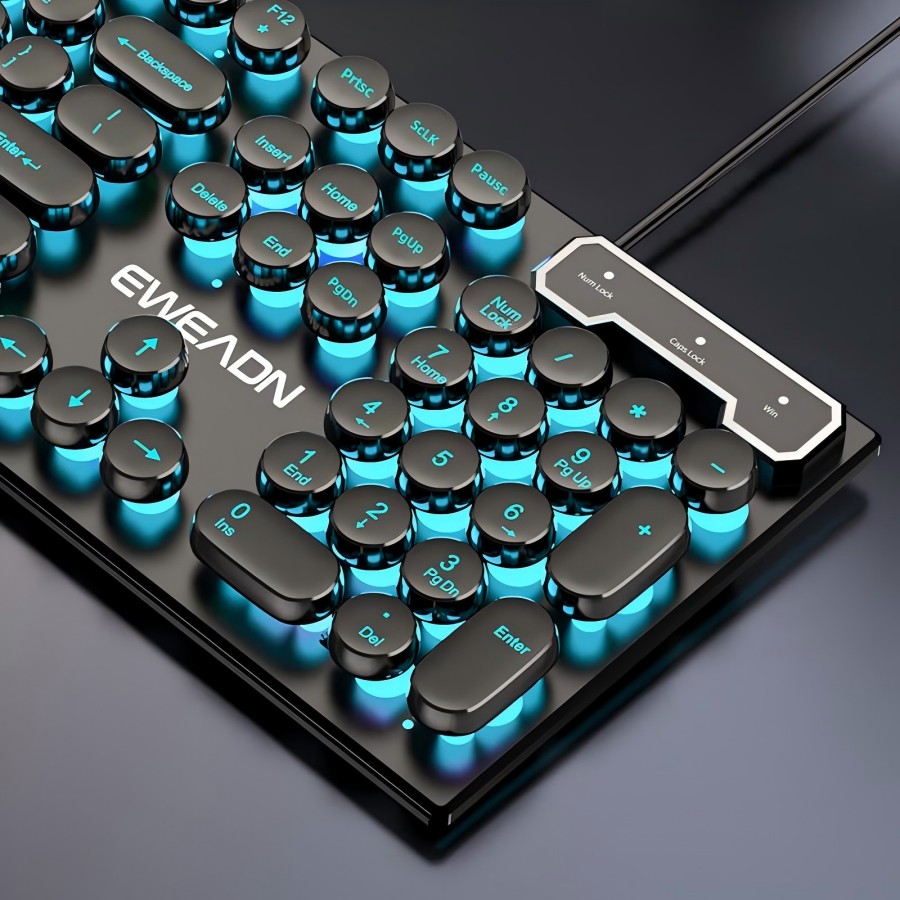 EWEADN Typewriter Gaming Keybo - Pc Gaming Keyboards 评论和价格