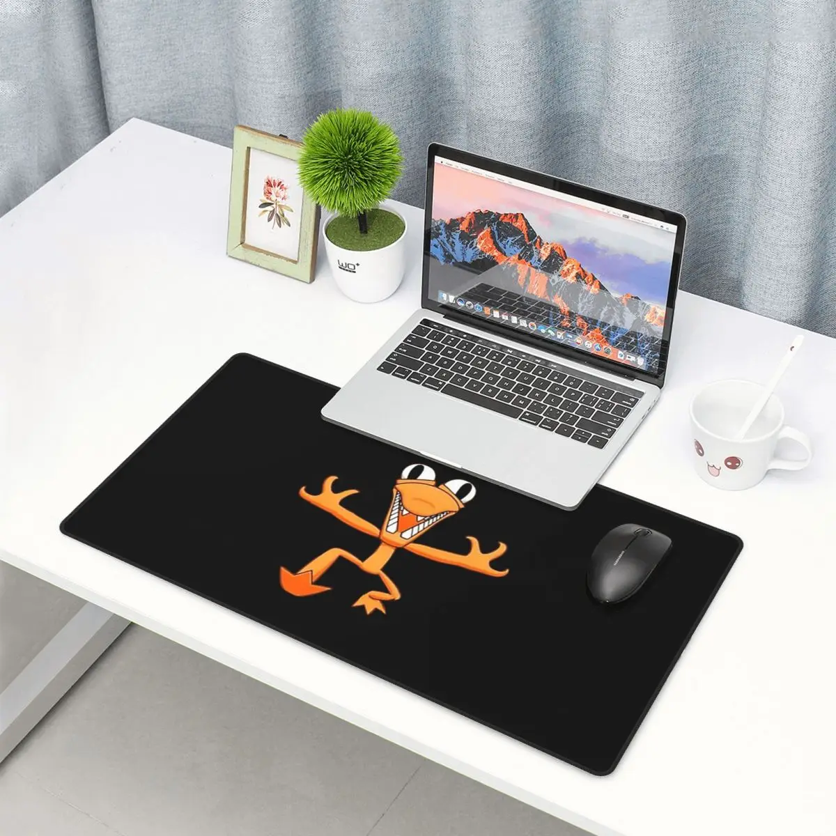 Large Mouse Pad Orange Rainbow - Pc Gaming Orange 评论和价格