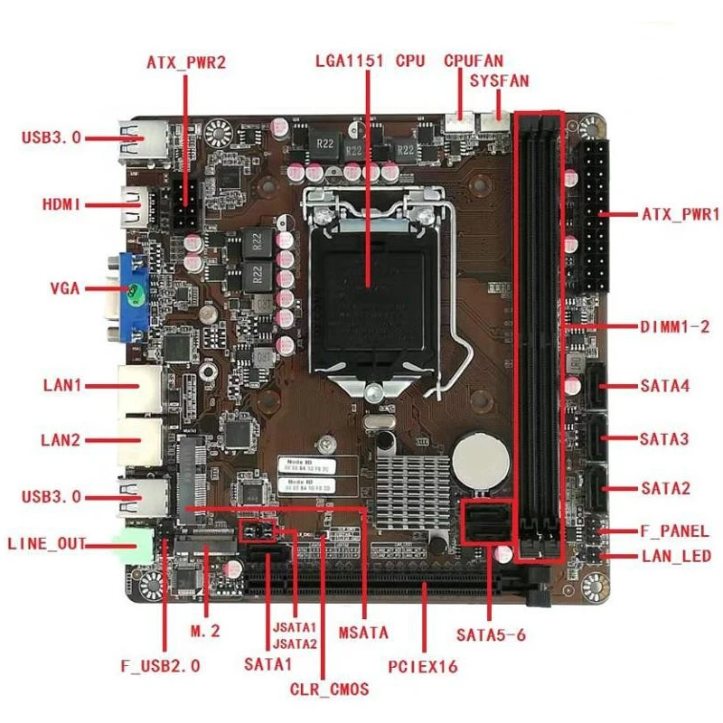 B365 Mini-ITX Motherboard LGA  - Pc Gaming Core I7 评论和价格