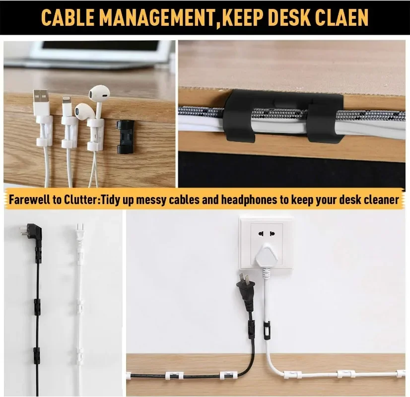 Wire Holder Wall Cable Clips S - Desk Cable Organizer 评论和价格
