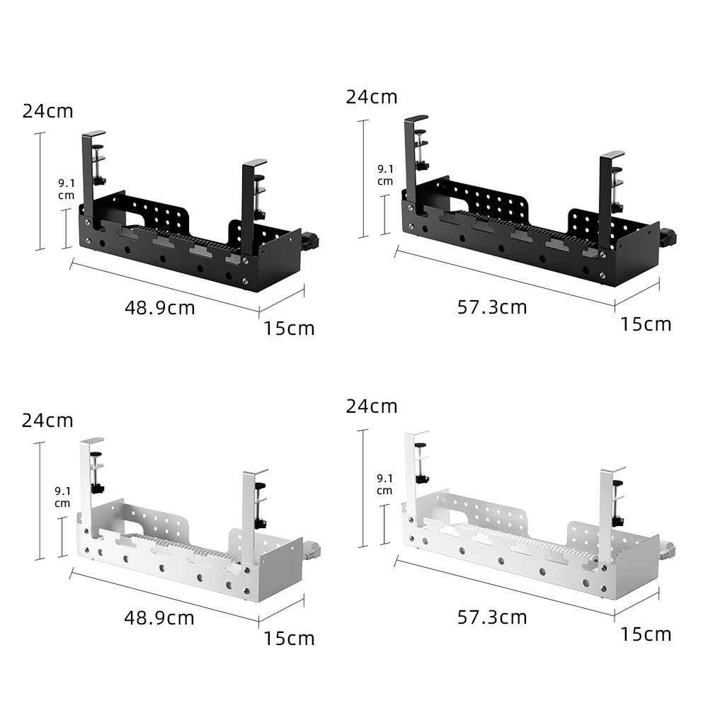 No Drill Under Desk Cable Mana - Desk Cable Organizer 评论和价格