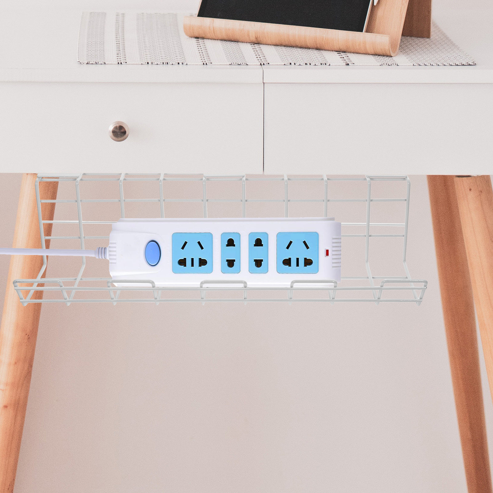 2Pcs Under Desk Cable Organize - Desk Cable Organizer 评论和价格