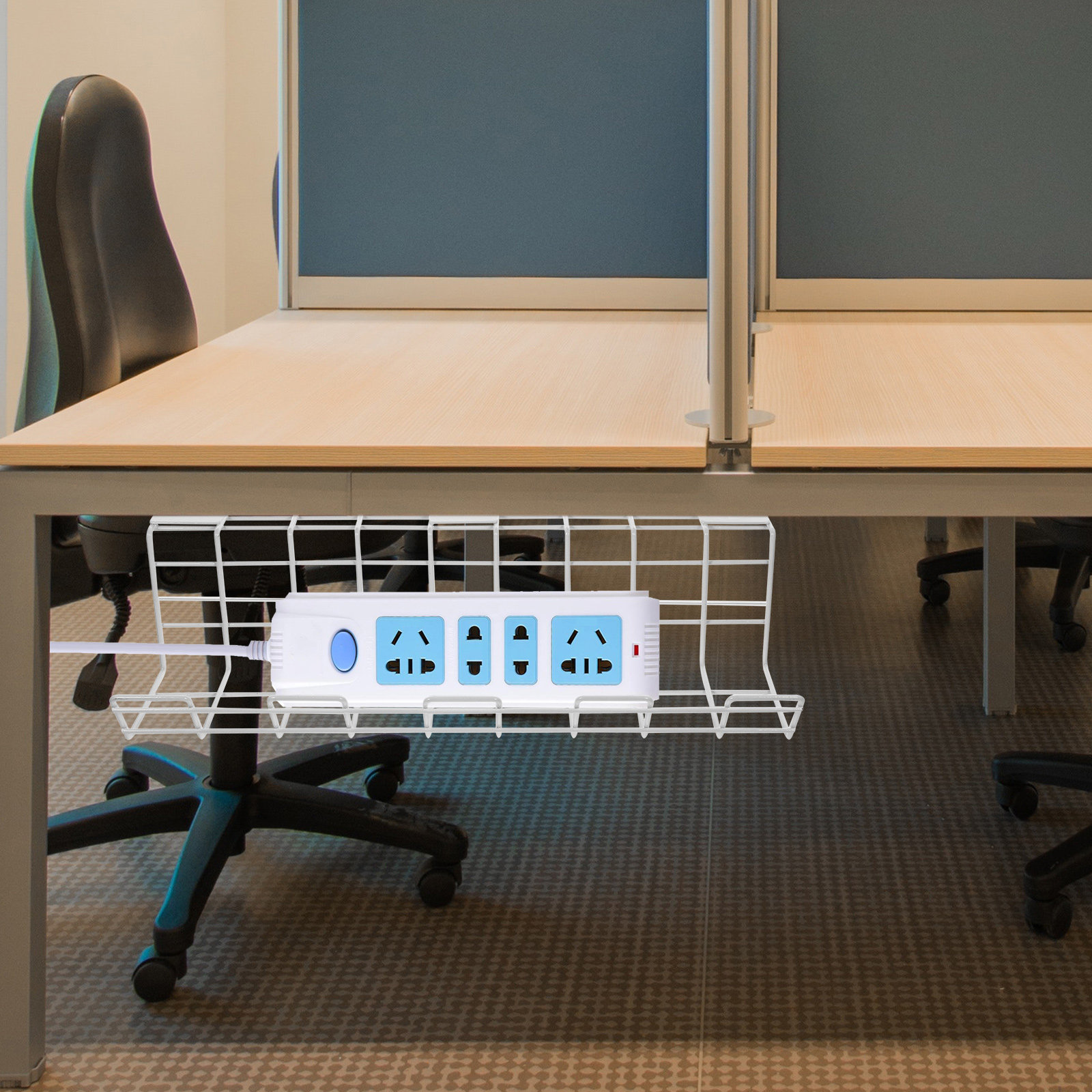 2Pcs Under Desk Cable Organize - Desk Cable Organizer 评论和价格