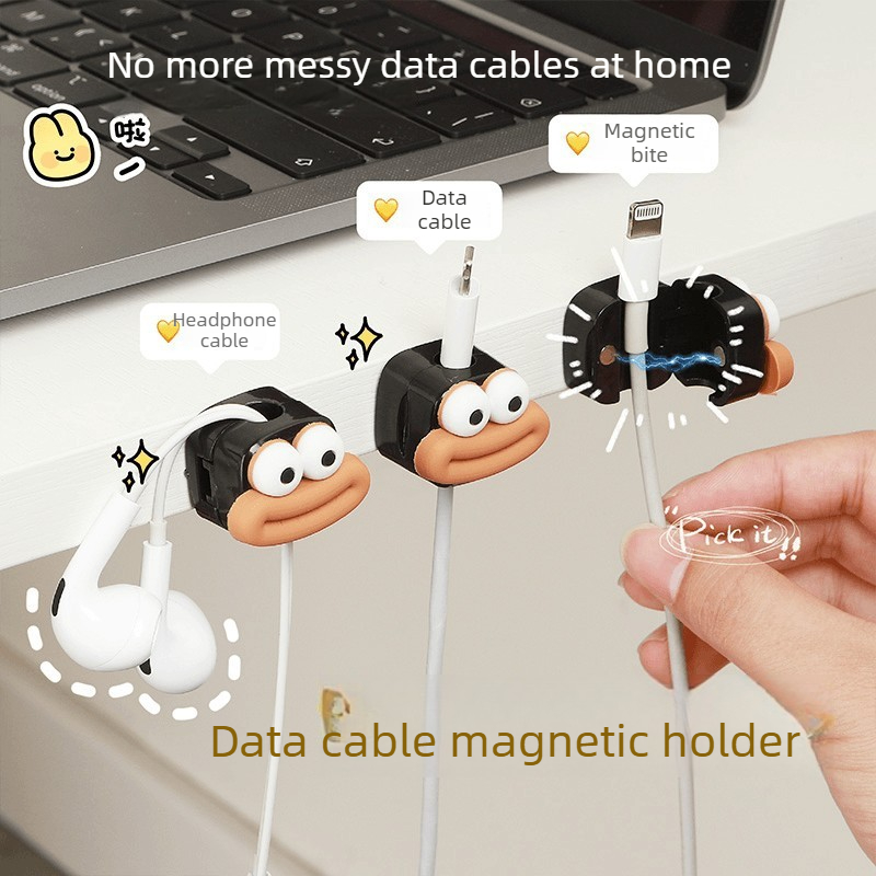 1/5/10pcs Magnetic Cable Clips - Desk Cable Organizer 评论和价格