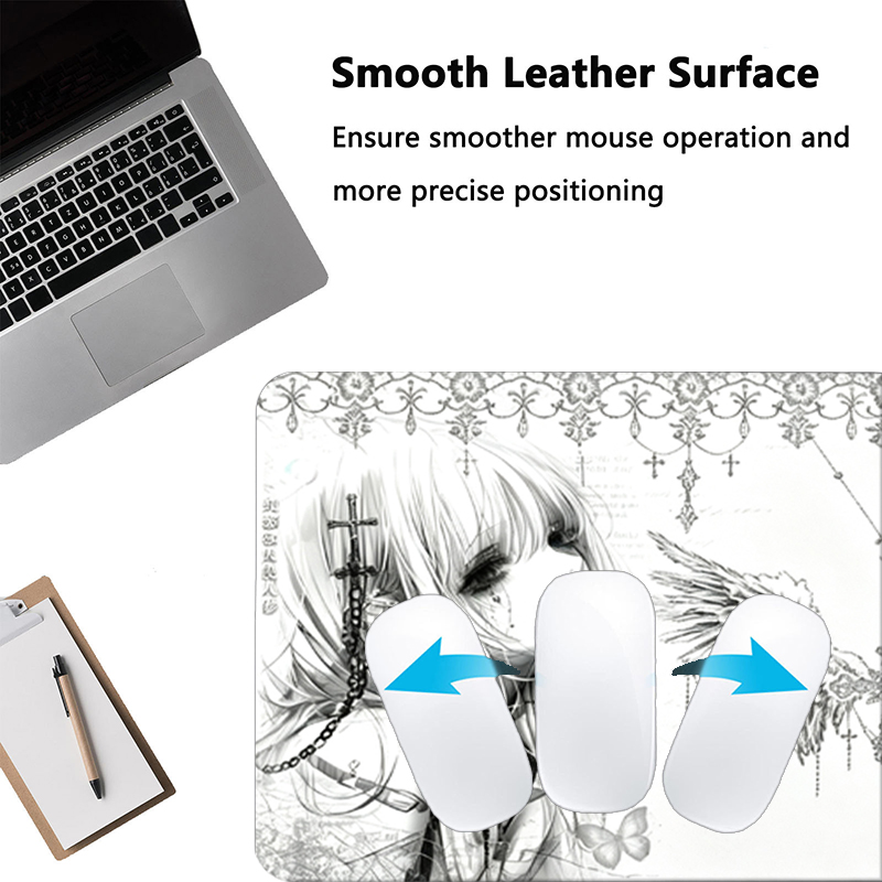 Leather Mousepad Black White A - Pc Gaming Keyboards 评论和价格
